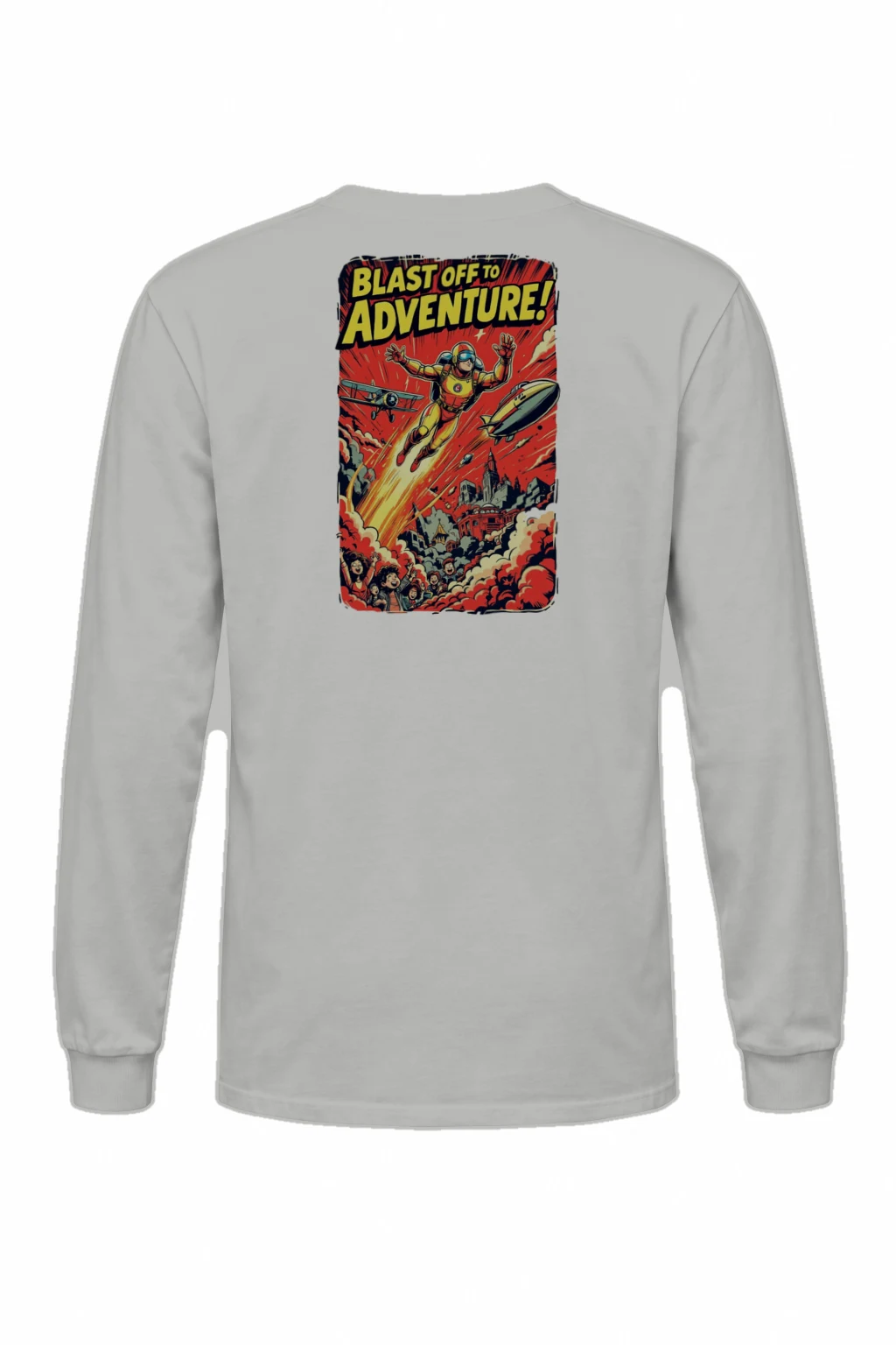 "Blast Off Adventure" Unisex Longsleeve T-shirt | Gildan 2400