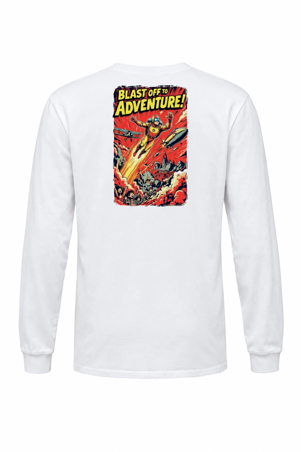 "Blast Off Adventure" Unisex Longsleeve T-shirt | Gildan 2400