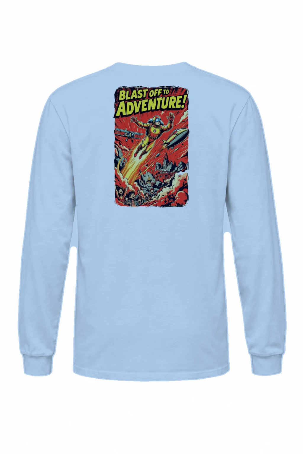 "Blast Off Adventure" Unisex Longsleeve T-shirt | Gildan 2400