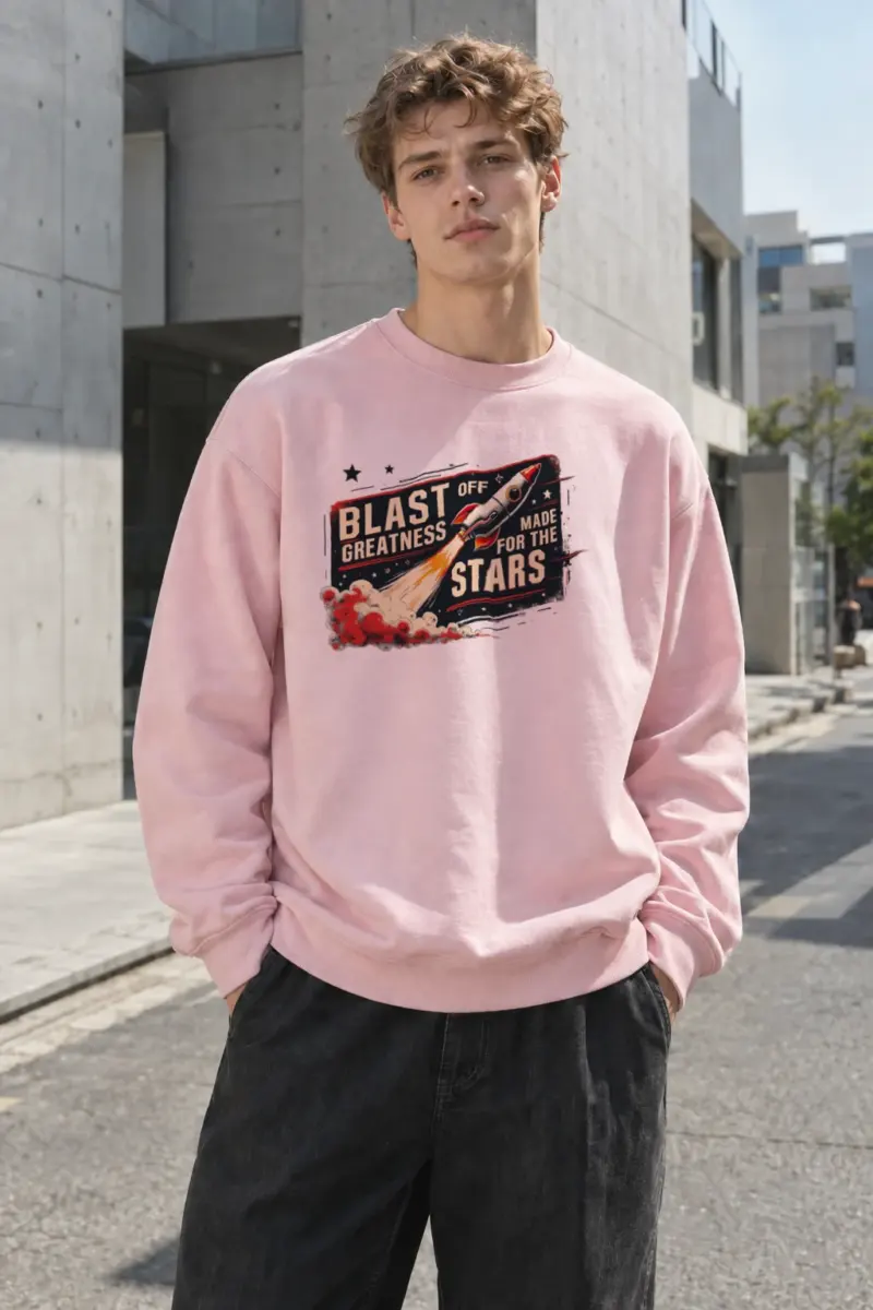 “Blast Off Greatness” Heavy Blend Unisex Crewneck Sweatshirt | Gildan 18000