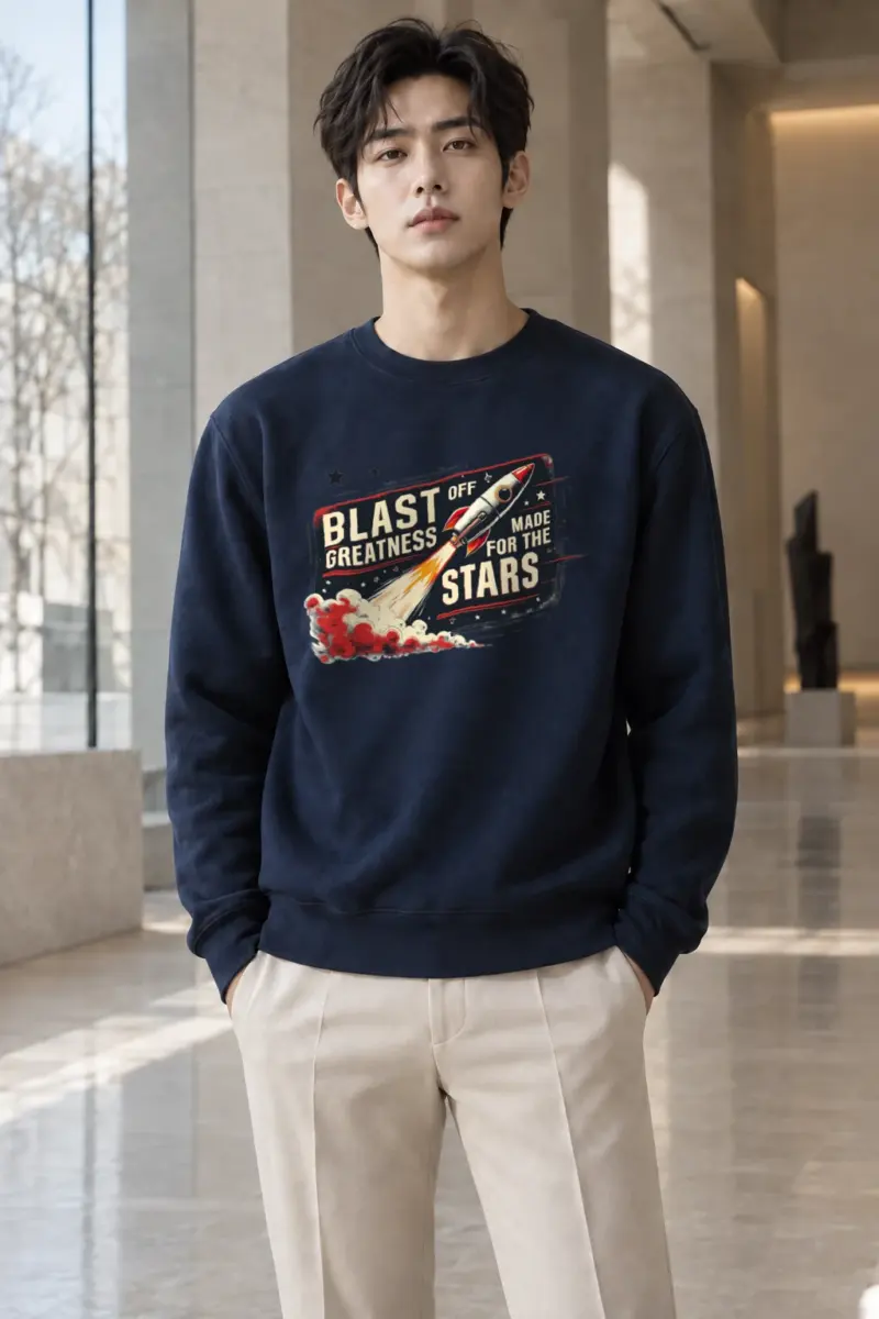 "Blast Off Greatness" Heavy Blend Unisex Crewneck Sweatshirt | Gildan 18000