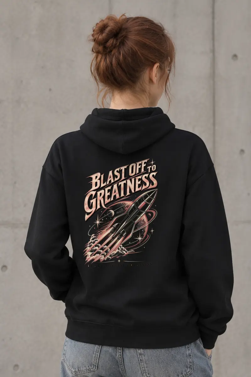 "Blast Off Greatness" Heavy Blend Unisex Pullover Hoodie
