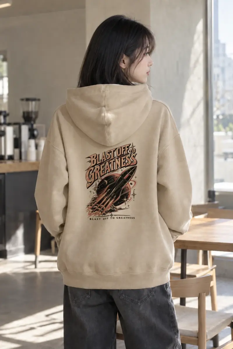 "Blast Off Greatness" Heavy Blend Unisex Pullover Hoodie | Gildan 18500