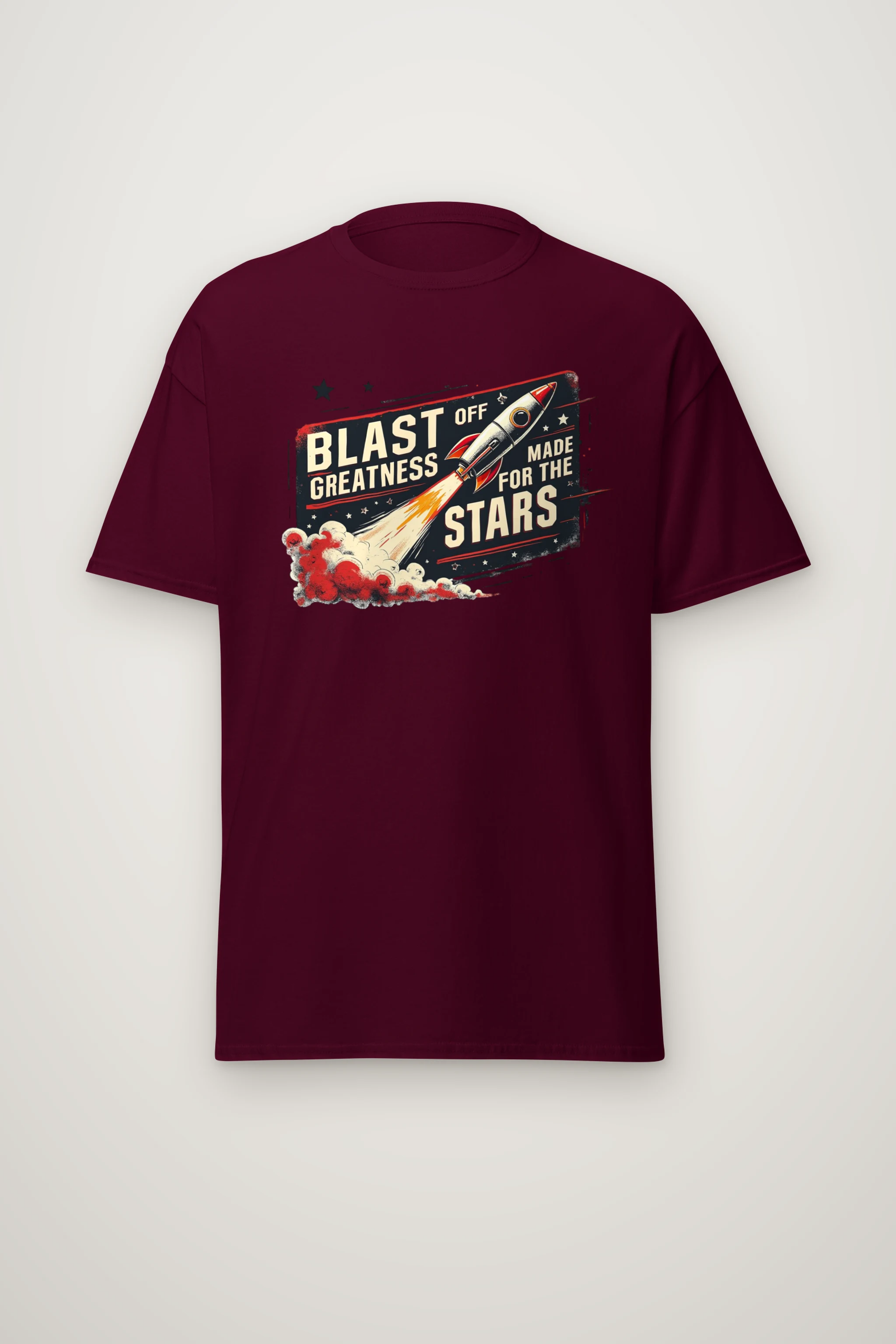"Blast Off Greatness" Heavyweight Unisex Crewneck T-shirt