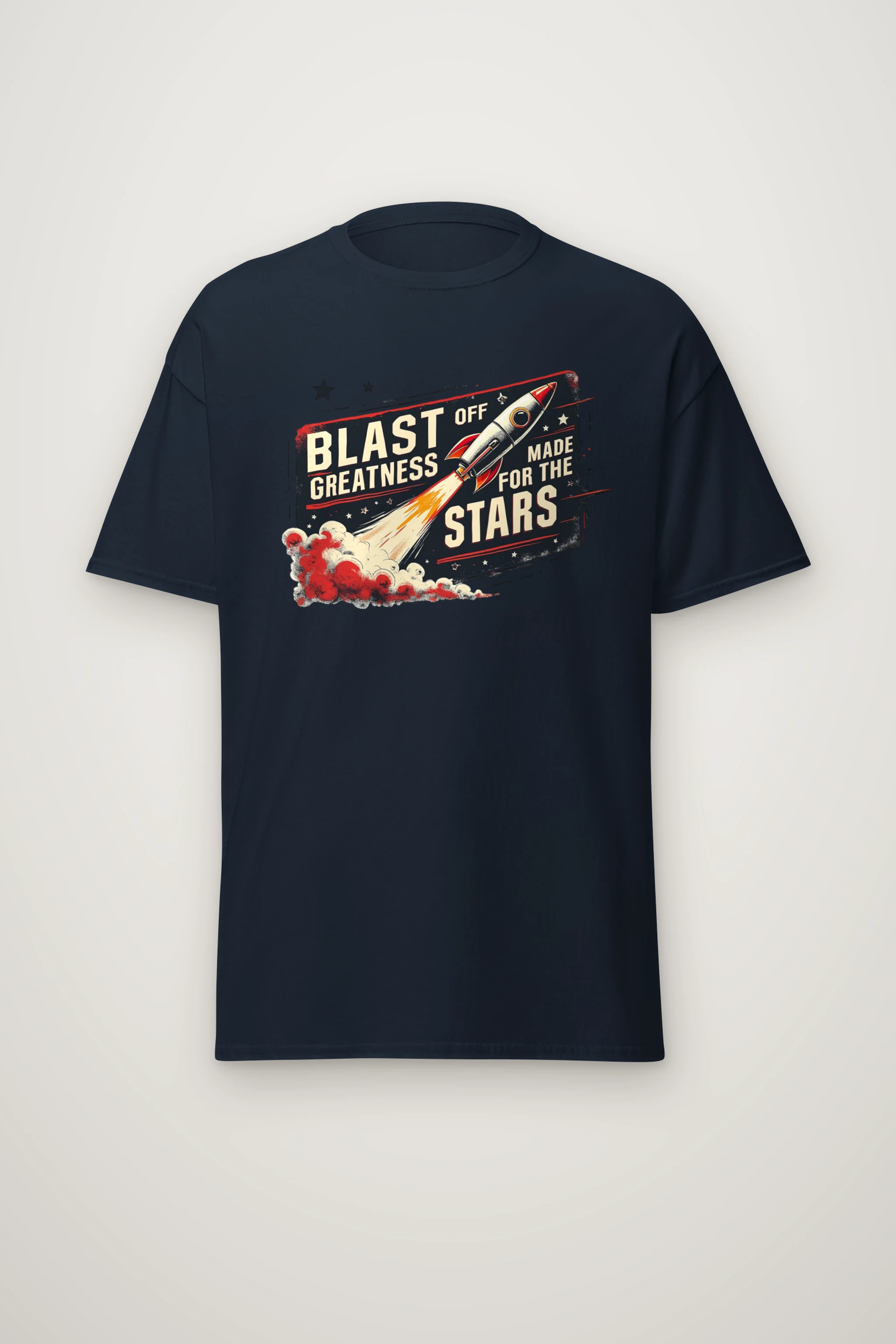 "Blast Off Greatness" Heavyweight Unisex Crewneck T-shirt