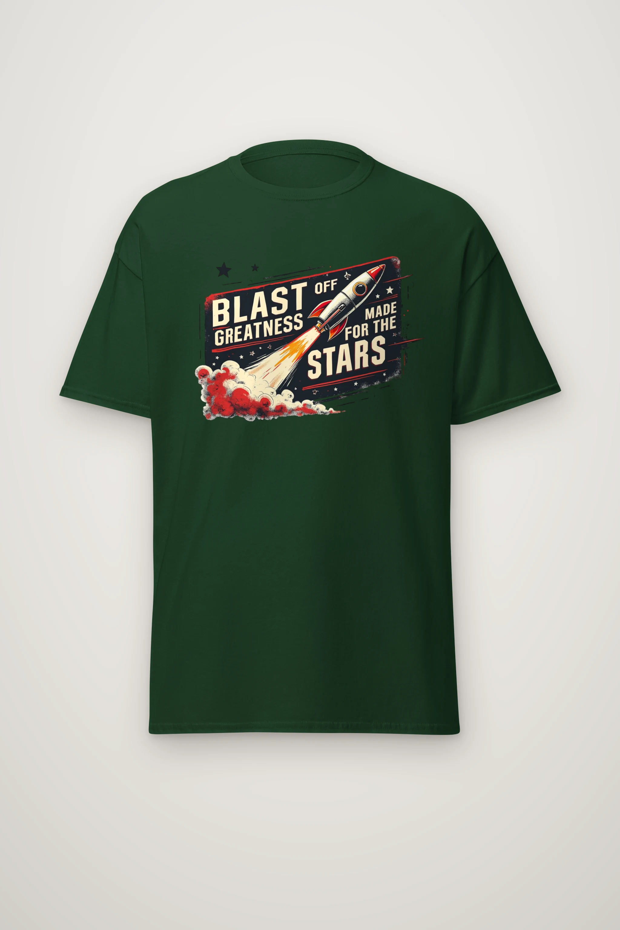 "Blast Off Greatness" Heavyweight Unisex Crewneck T-shirt