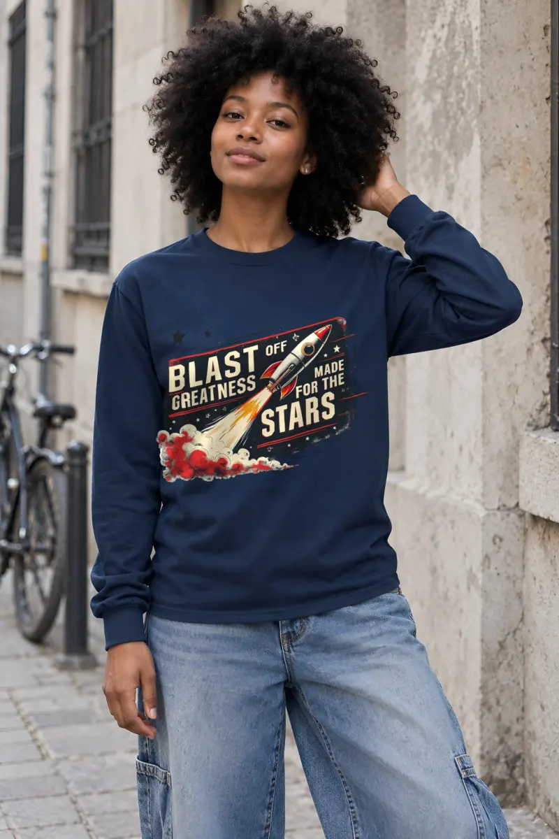 "Blast Off Greatness" Unisex Longsleeve T-shirt