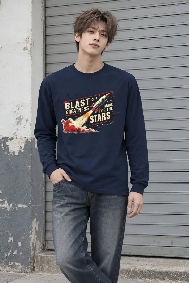"Blast Off Greatness" Unisex Longsleeve T-shirt