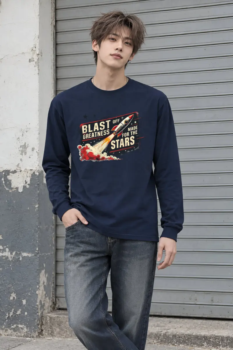 "Blast Off Greatness" Unisex Longsleeve T-shirt