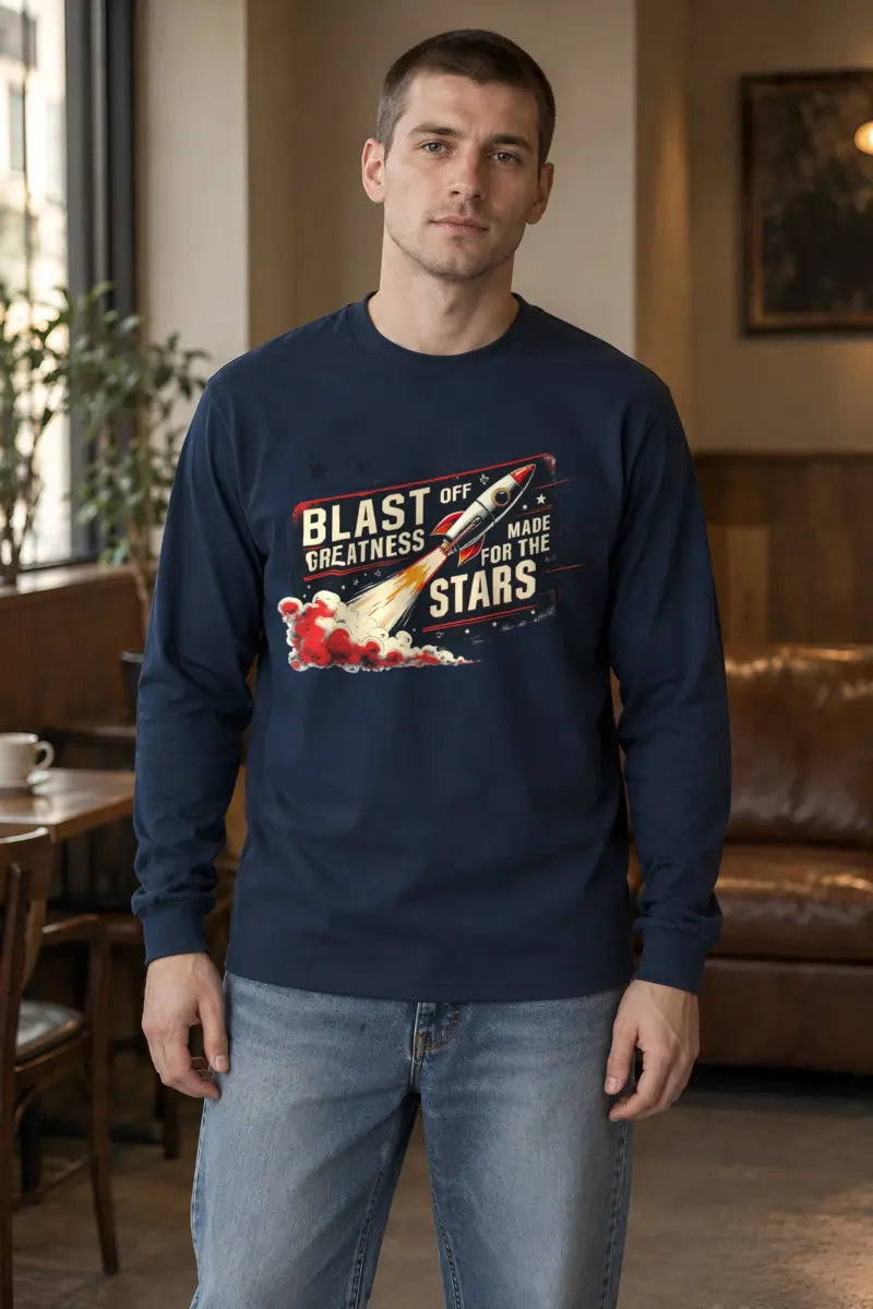 "Blast Off Greatness" Unisex Longsleeve T-shirt