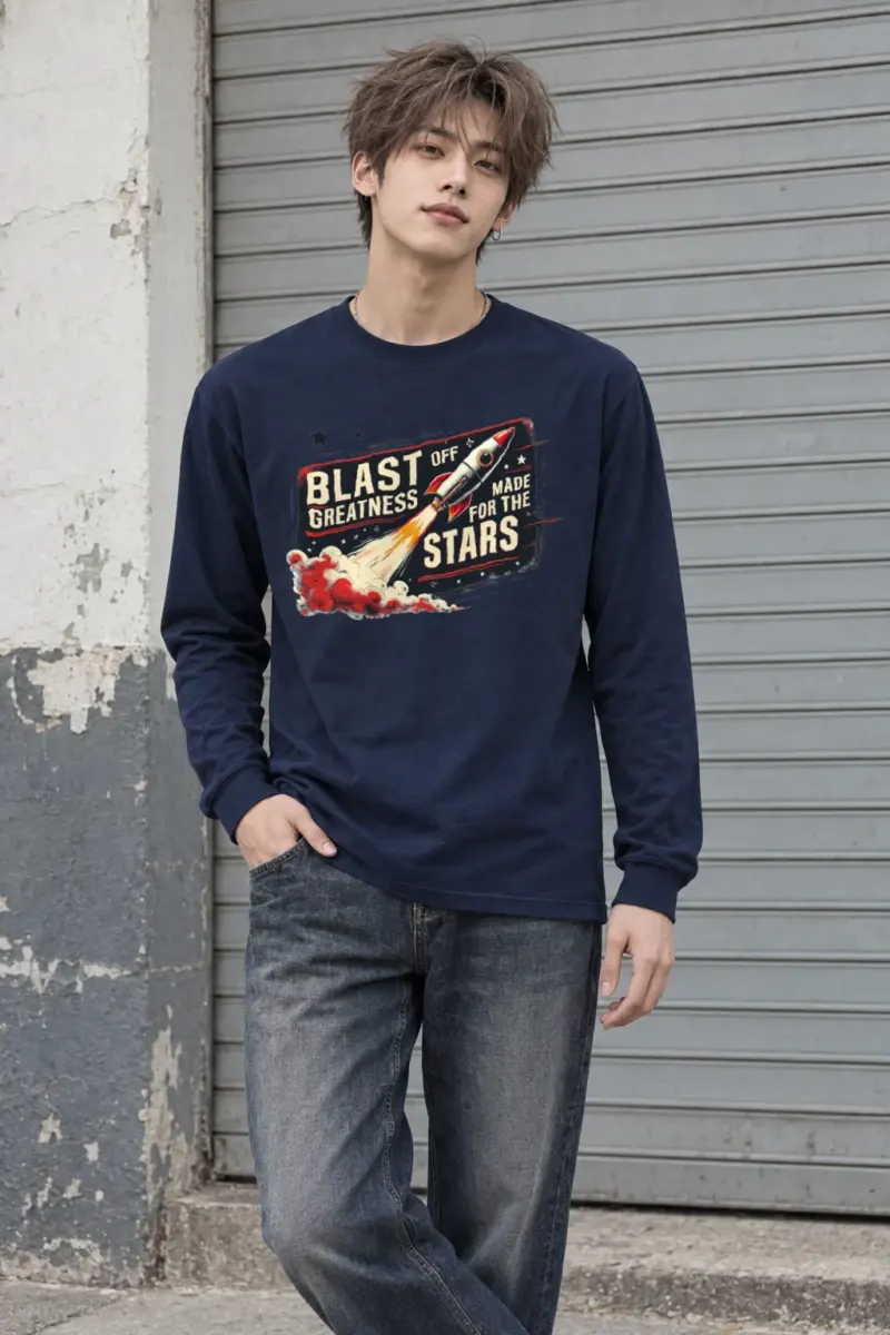 "Blast Off Greatness" Unisex Longsleeve T-shirt