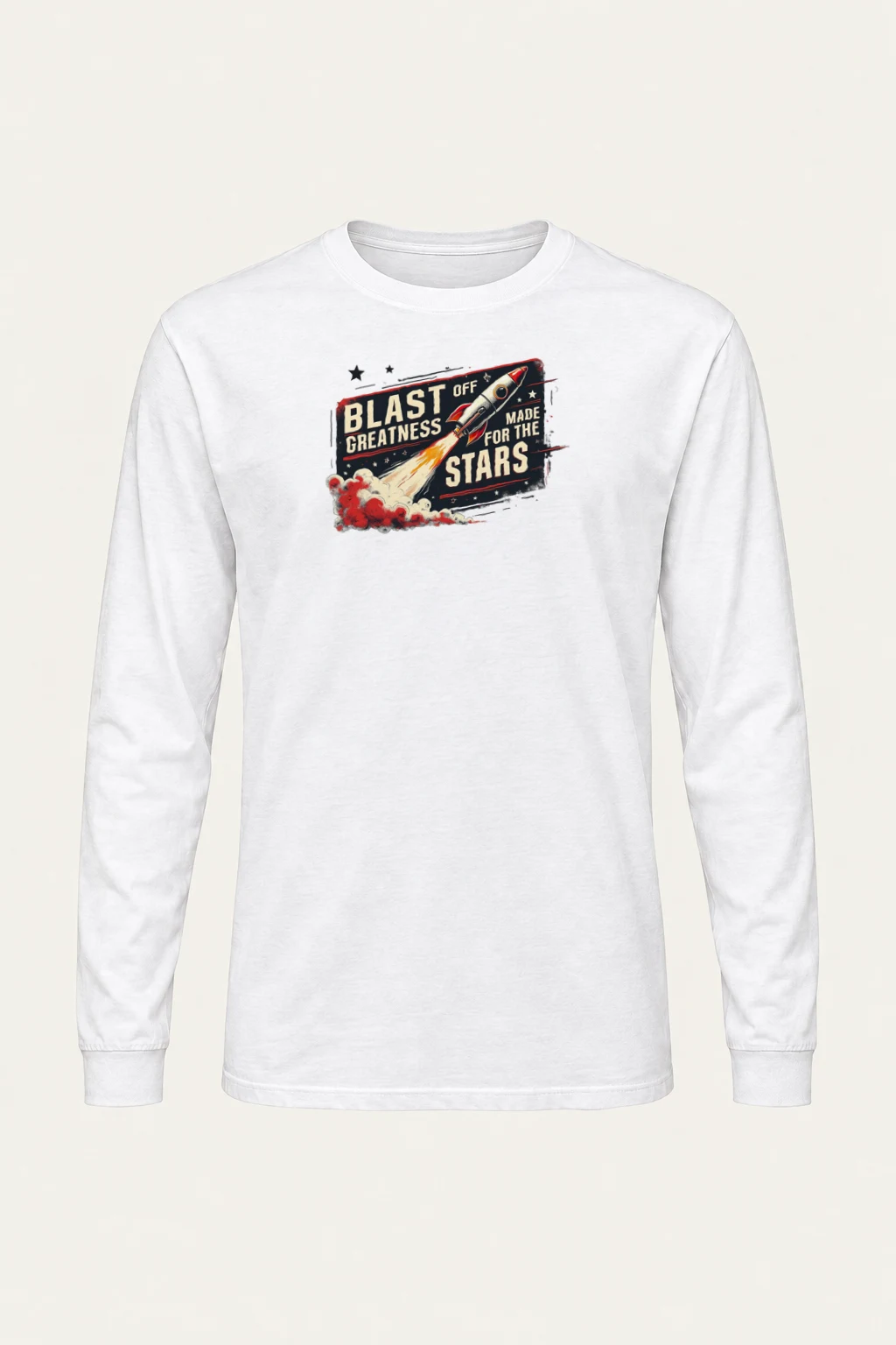 "Blast Off Greatness" Unisex Longsleeve T-shirt | Gildan 2400
