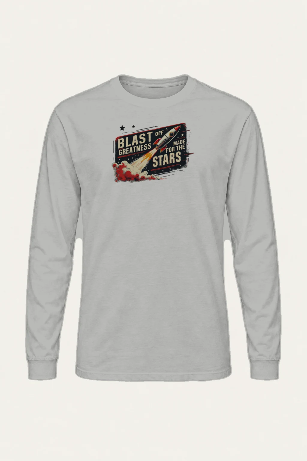 "Blast Off Greatness" Unisex Longsleeve T-shirt | Gildan 2400