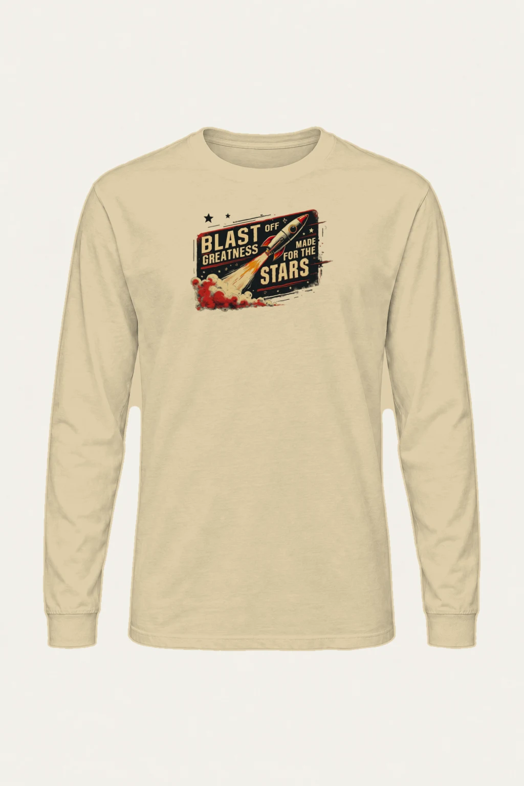 "Blast Off Greatness" Unisex Longsleeve T-shirt | Gildan 2400