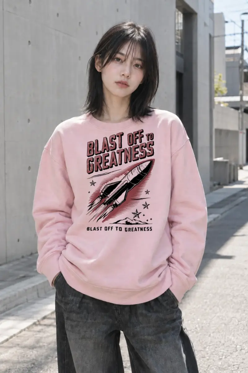 "Blast Off to Greatness" Heavy Blend Unisex Crewneck Sweatshirt | Gildan 18000