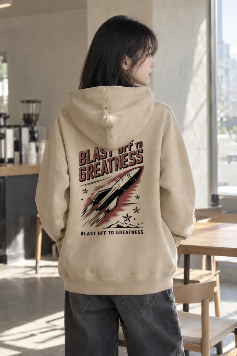 "Blast Off To Greatness" Heavy Blend Unisex Pullover Hoodie | Gildan 18500
