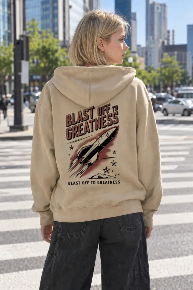 "Blast Off To Greatness" Heavy Blend Unisex Pullover Hoodie | Gildan 18500