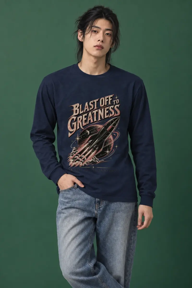 "Blast Off To Greatness" Unisex Longsleeve T-shirt