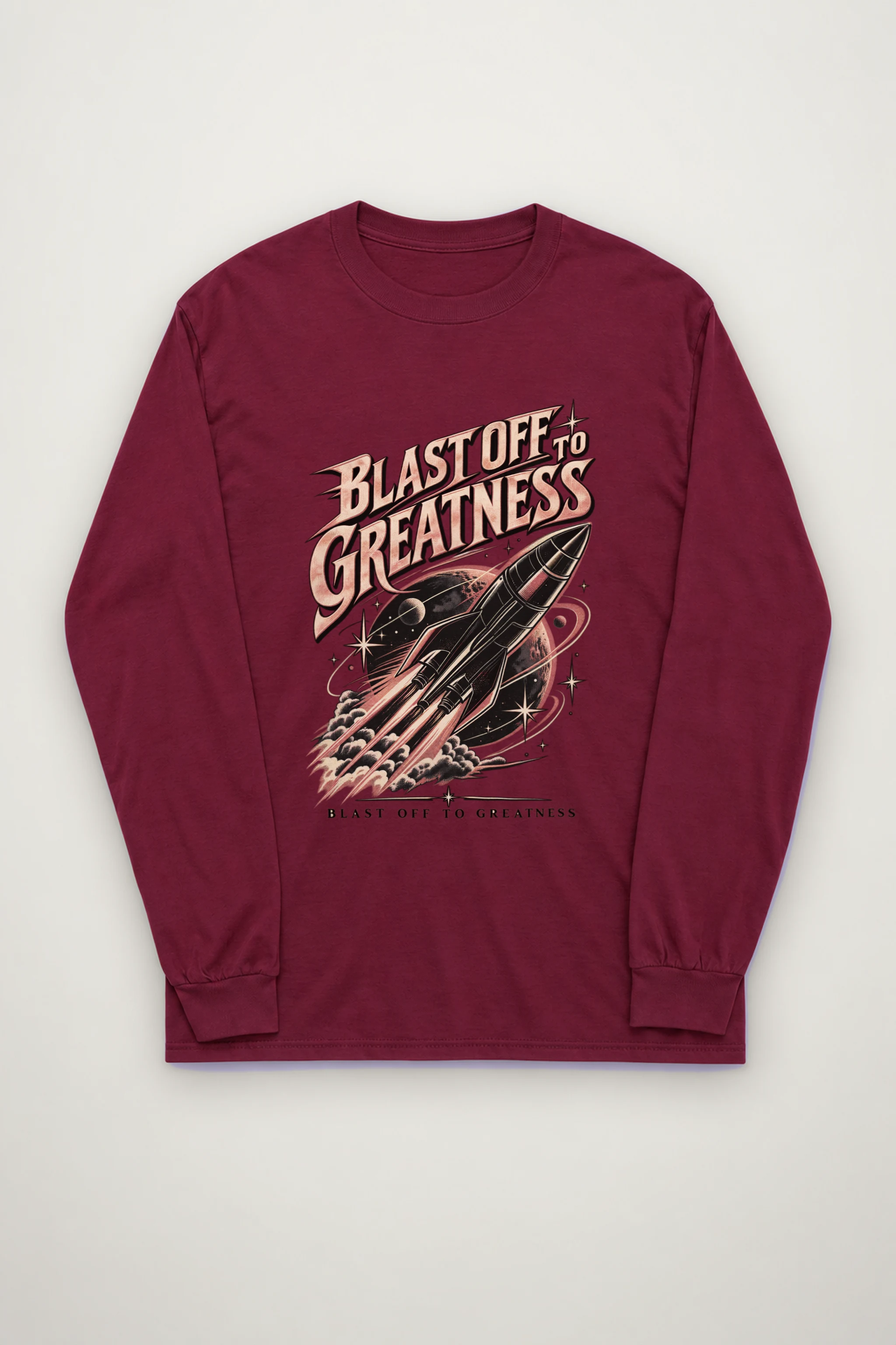 "Blast Off To Greatness" Unisex Longsleeve T-shirt