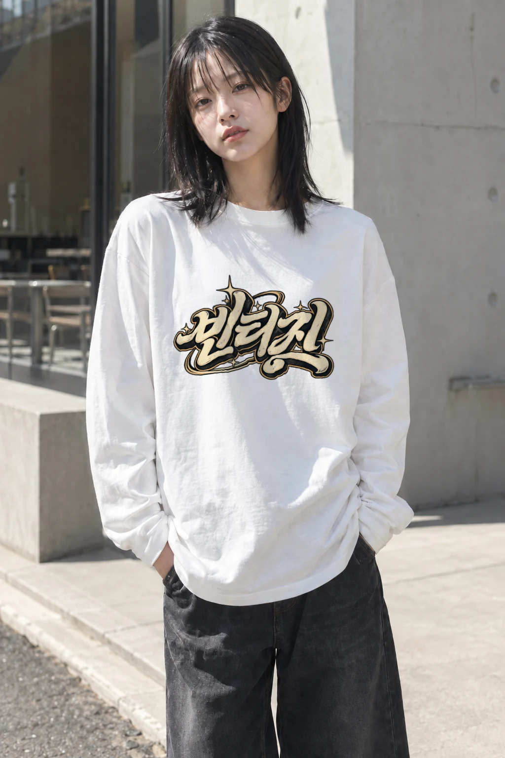 "Blessed Script" Unisex Longsleeve T-shirt | Gildan 2400
