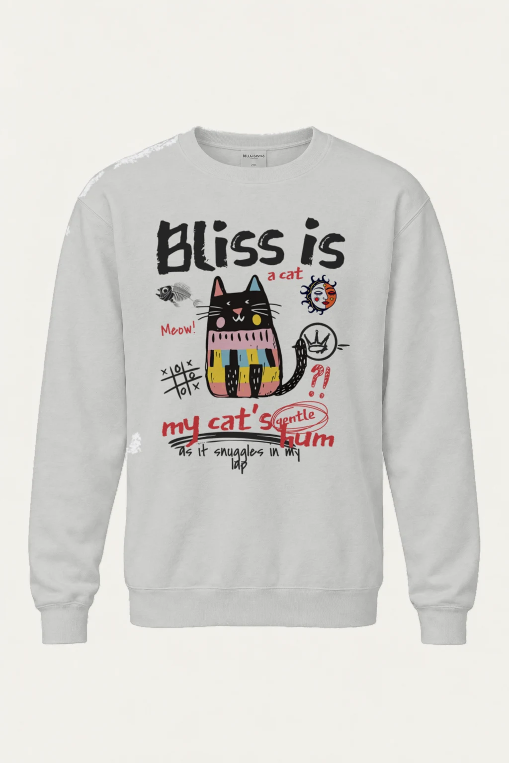 "Bliss Is A Cat" Heavy Blend Unisex Crewneck Sweatshirt | Gildan 18000