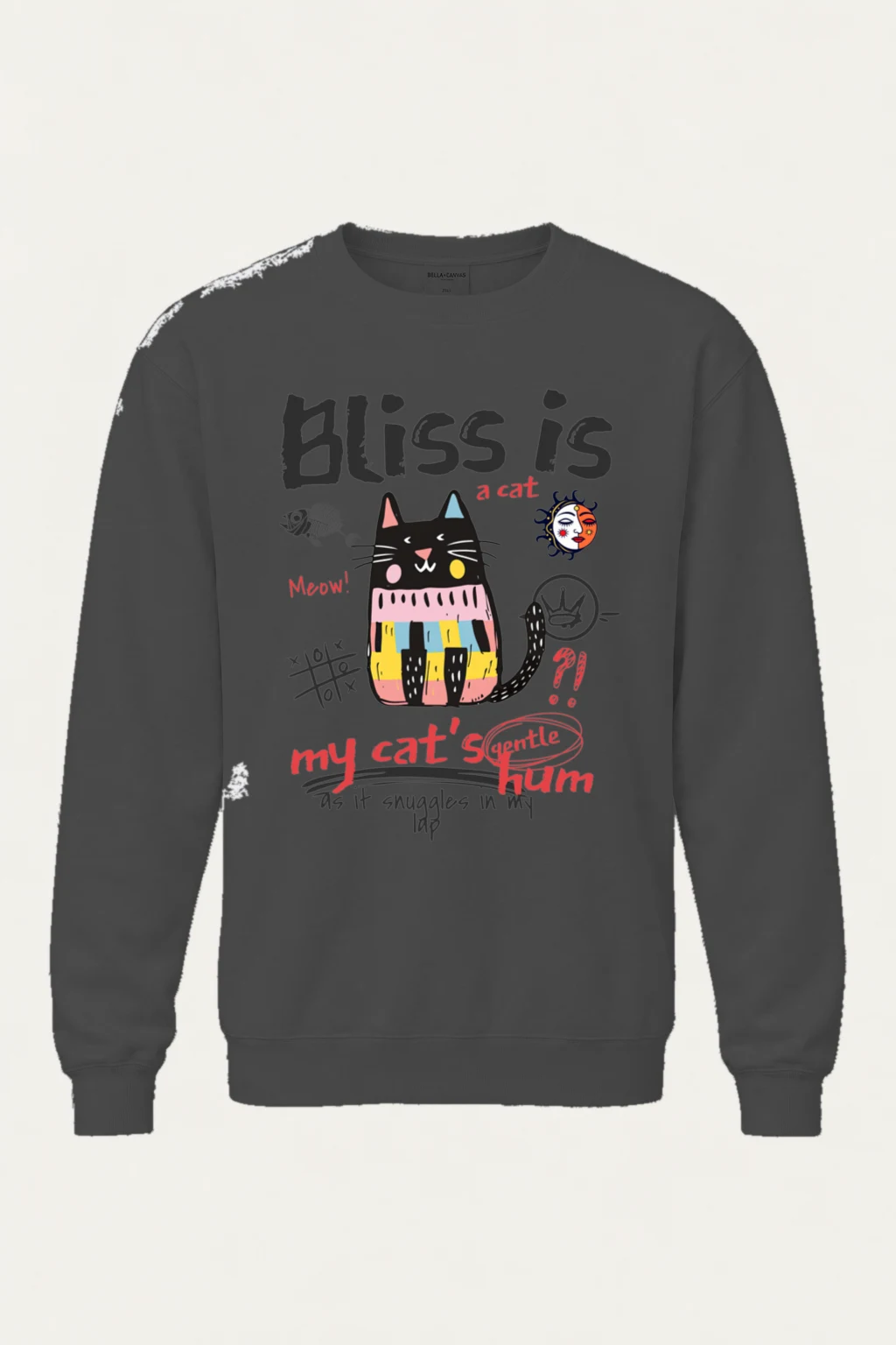 "Bliss Is A Cat" Heavy Blend Unisex Crewneck Sweatshirt | Gildan 18000