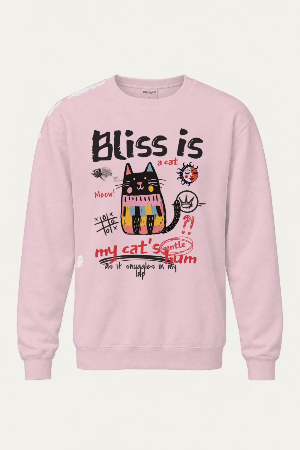 "Bliss Is A Cat" Heavy Blend Unisex Crewneck Sweatshirt | Gildan 18000
