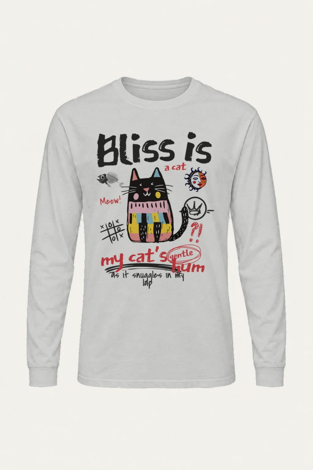 "Bliss Is A Cat" Unisex Longsleeve T-shirt | Gildan 2400