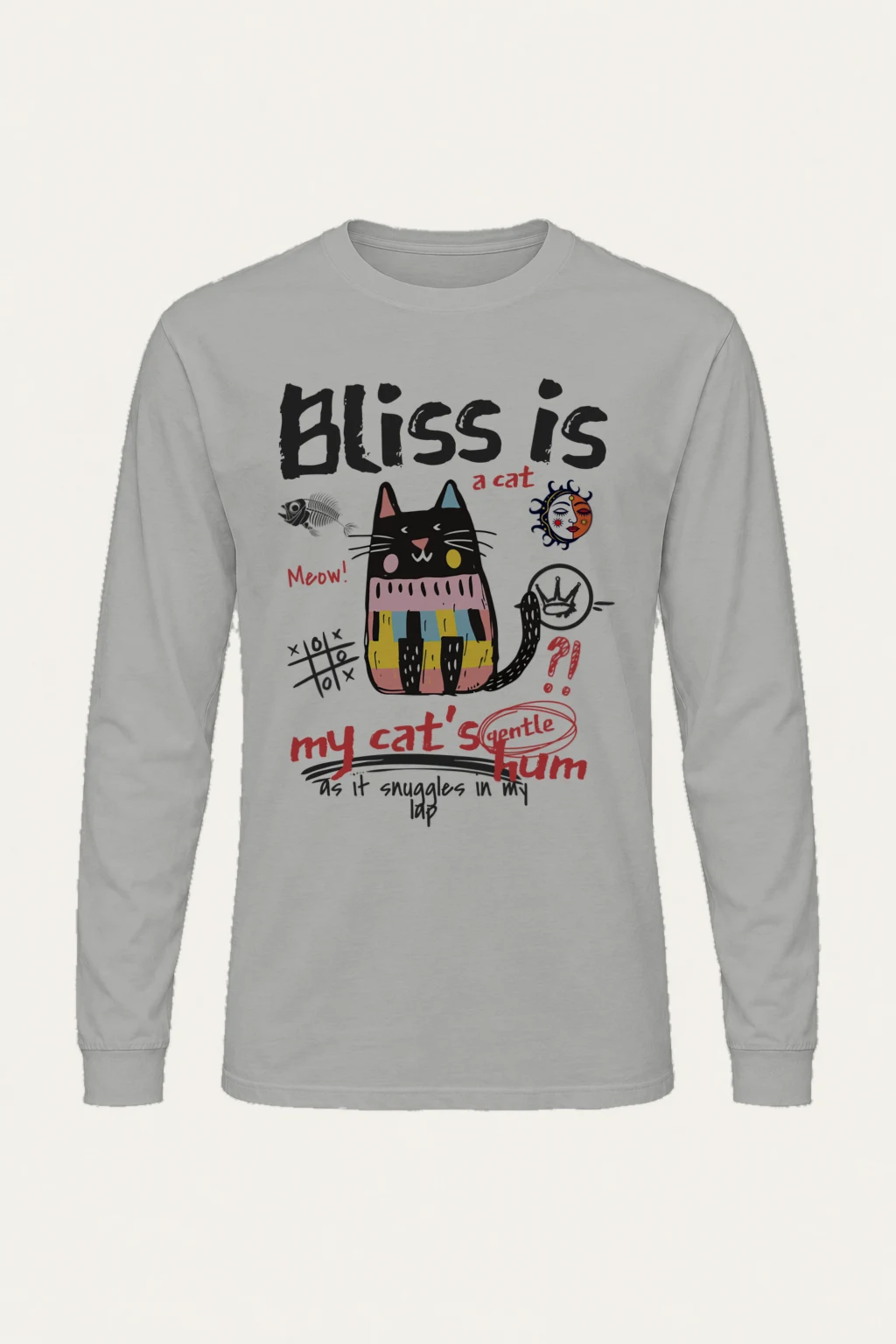 "Bliss Is A Cat" Unisex Longsleeve T-shirt | Gildan 2400