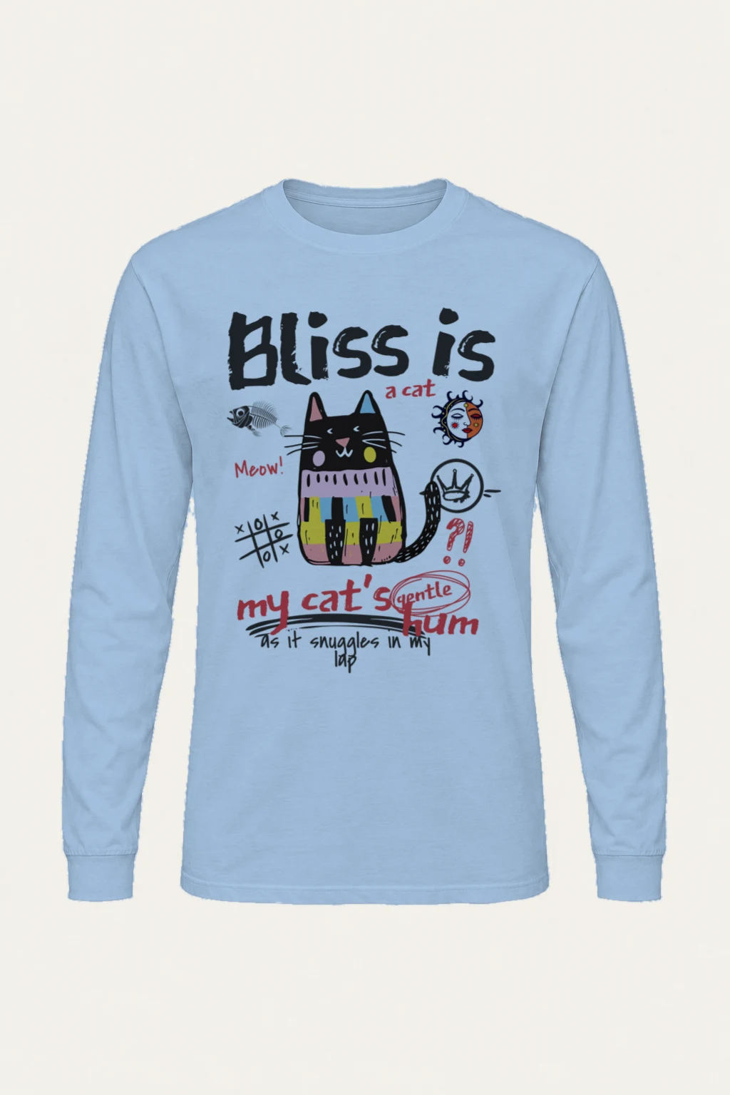 "Bliss Is A Cat" Unisex Longsleeve T-shirt | Gildan 2400