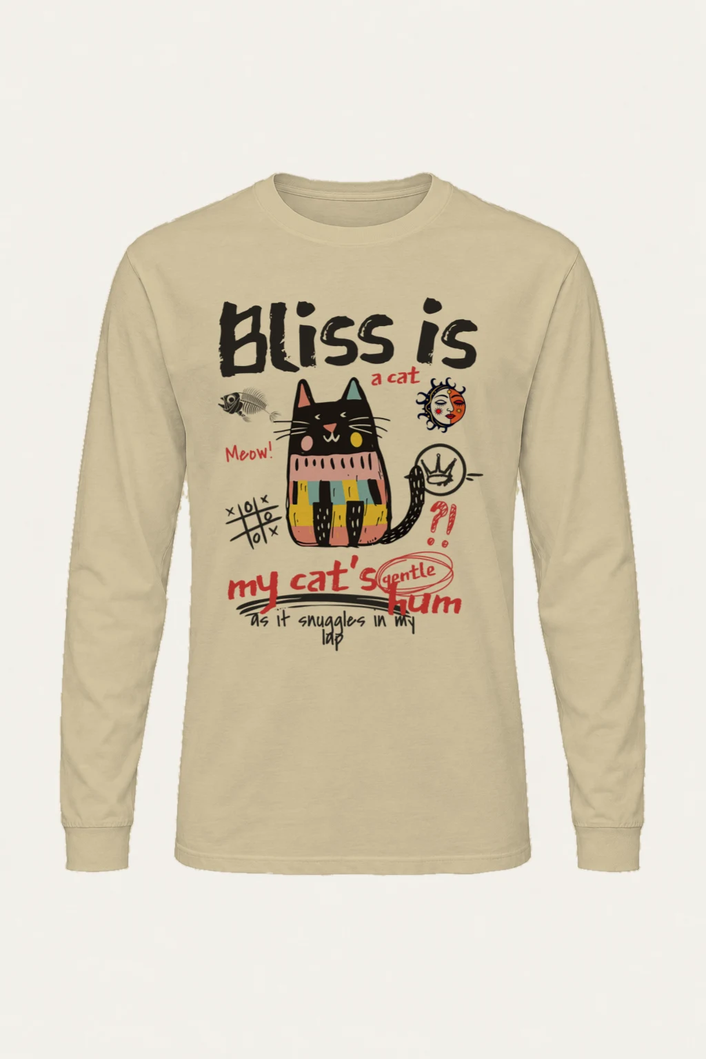 "Bliss Is A Cat" Unisex Longsleeve T-shirt | Gildan 2400