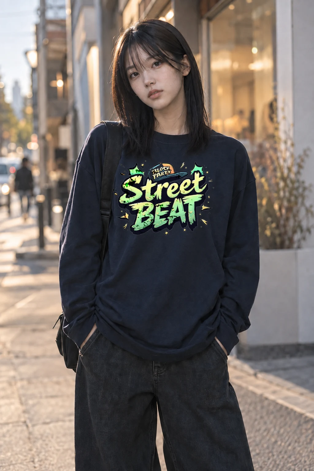 "Block Party Beat" Unisex Longsleeve T-shirt | Gildan 2400