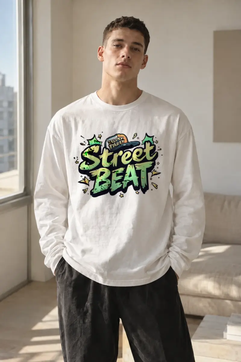 "Block Party Beat" Unisex Longsleeve T-shirt | Gildan 2400