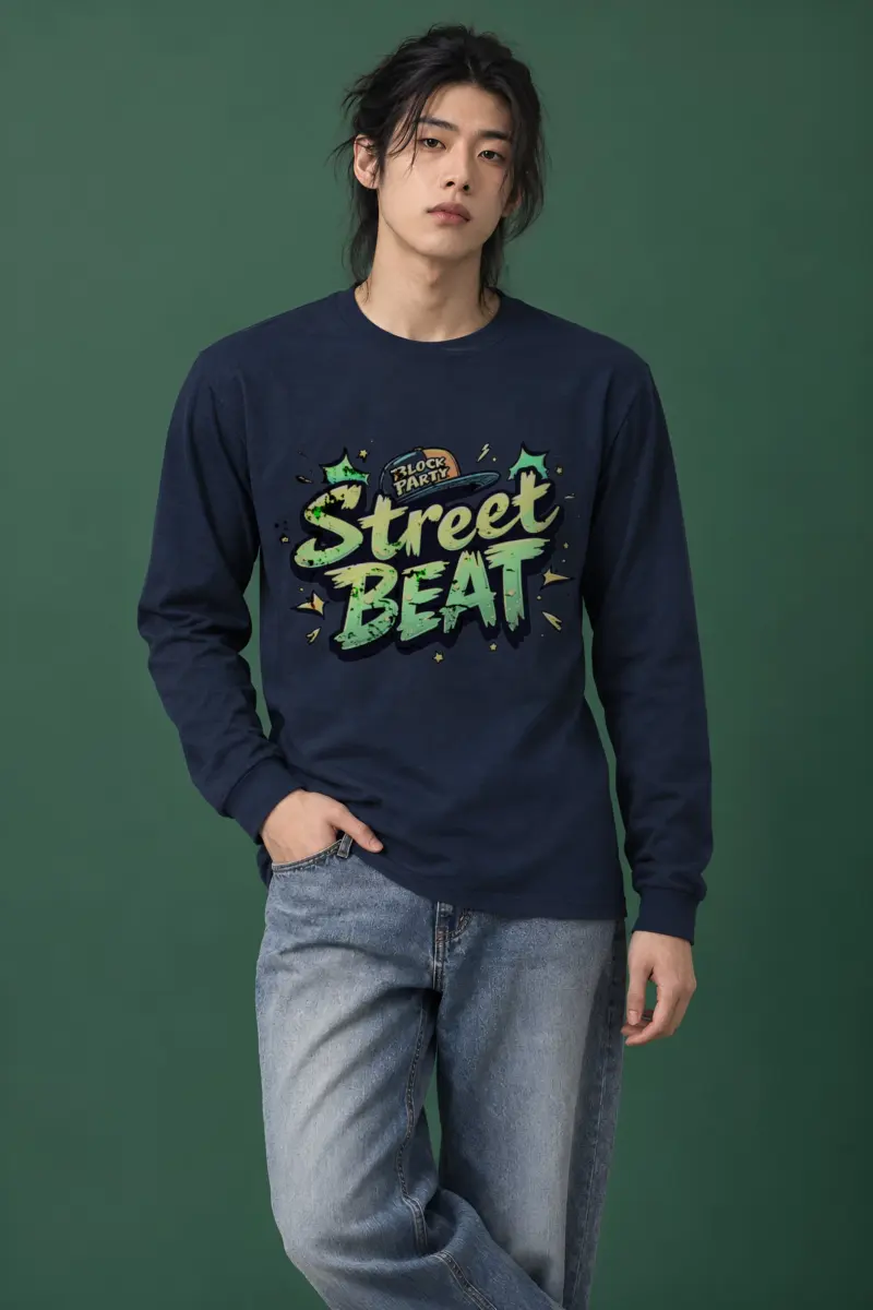 "Block Party Beat" Unisex Longsleeve T-shirt