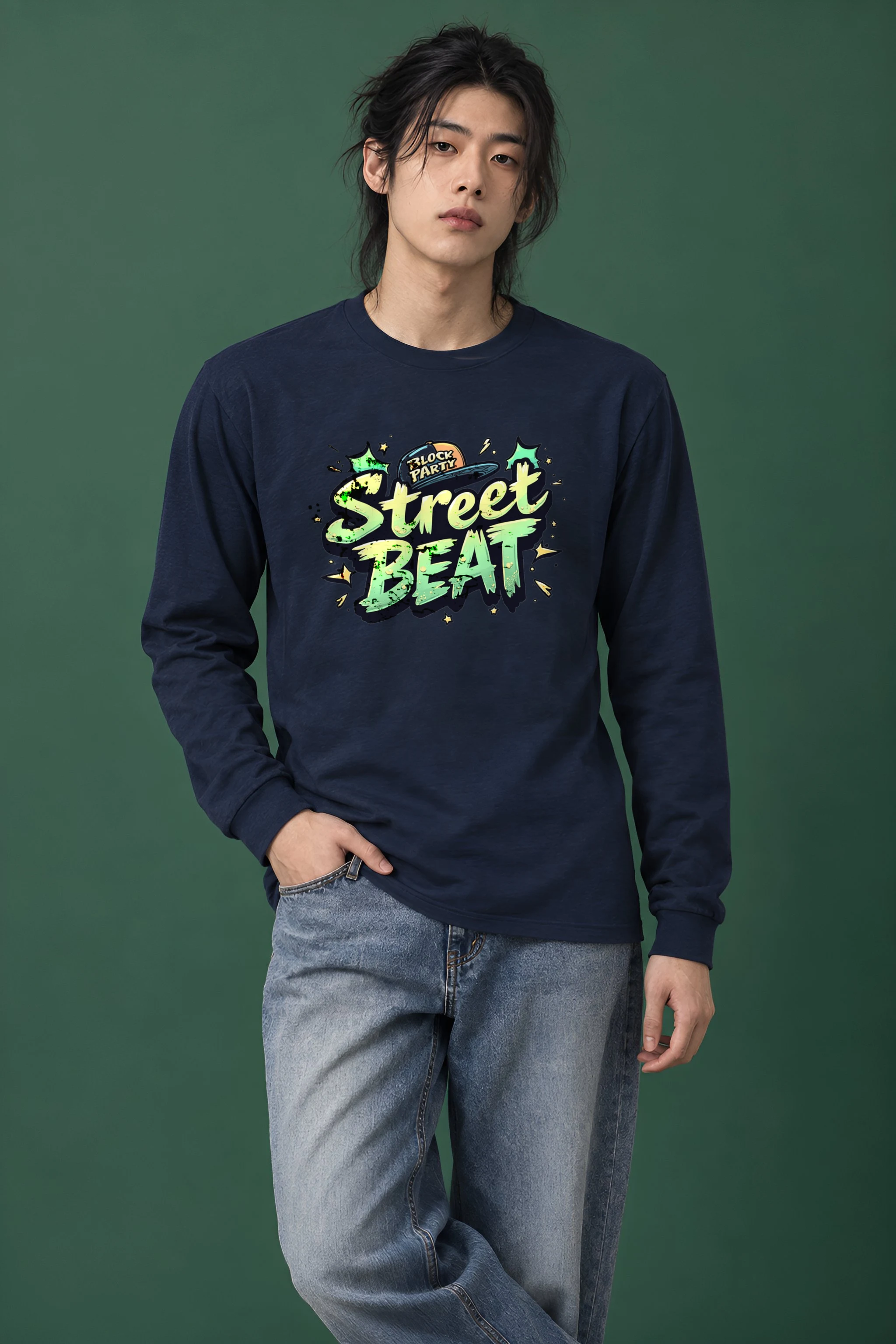"Block Party Beat" Unisex Longsleeve T-shirt