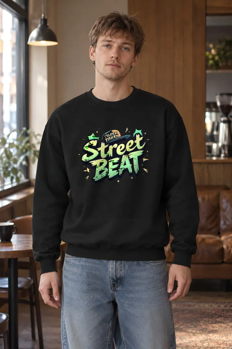 "Block Party Street Beat" Heavy Blend Unisex Crewneck Sweatshirt