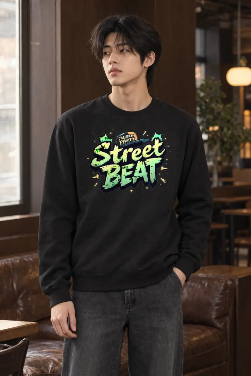 "Block Party Street Beat" Heavy Blend Unisex Crewneck Sweatshirt | Gildan 18000