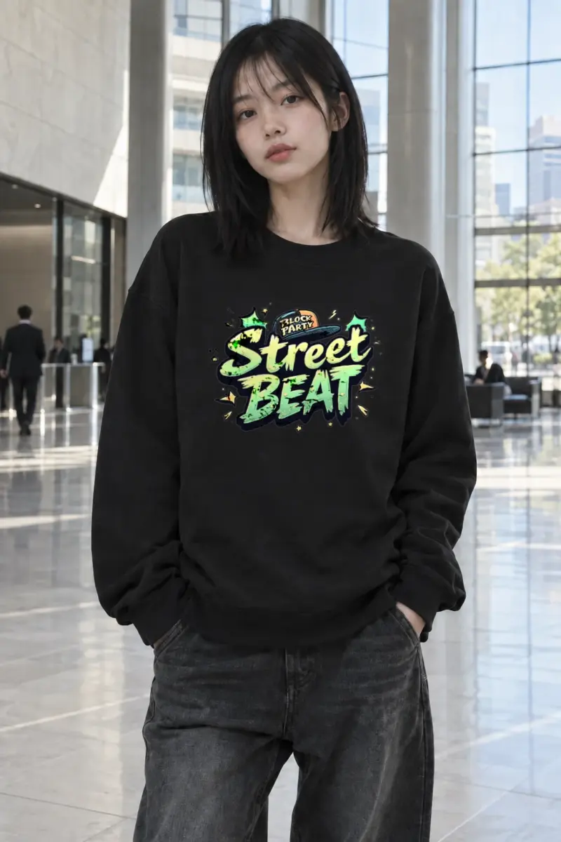 "Block Party Street Beat" Heavy Blend Unisex Crewneck Sweatshirt | Gildan 18000
