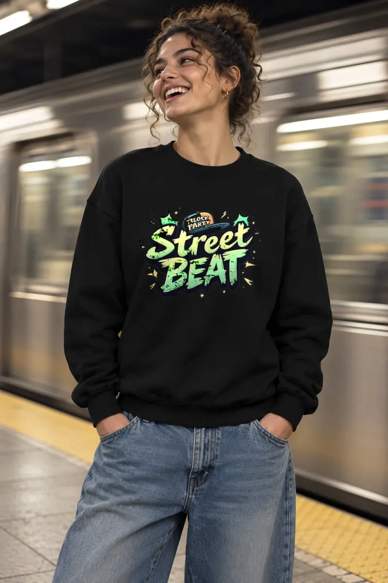 "Block Party Street Beat" Heavy Blend Unisex Crewneck Sweatshirt