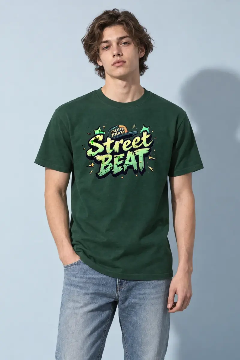 "Block Party Street Beat" Heavyweight Unisex Crewneck T-shirt | Gildan 5000