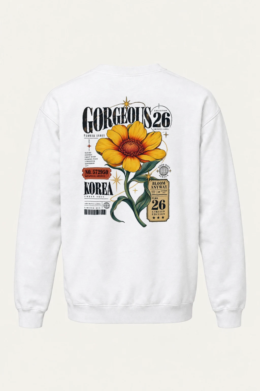 "Bloom Anyway Archive" Heavy Blend Unisex Crewneck Sweatshirt | Gildan 18000