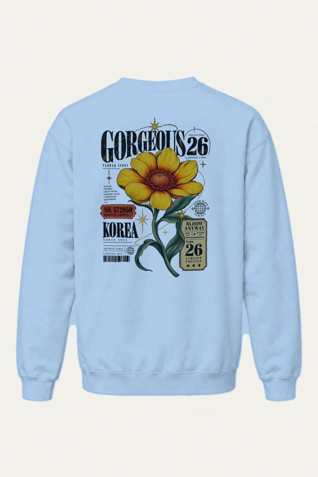 "Bloom Anyway Archive" Heavy Blend Unisex Crewneck Sweatshirt | Gildan 18000