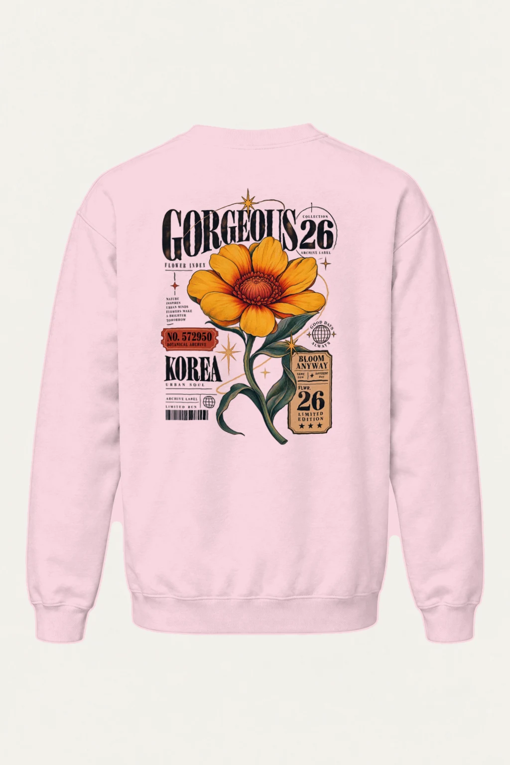 "Bloom Anyway Archive" Heavy Blend Unisex Crewneck Sweatshirt | Gildan 18000