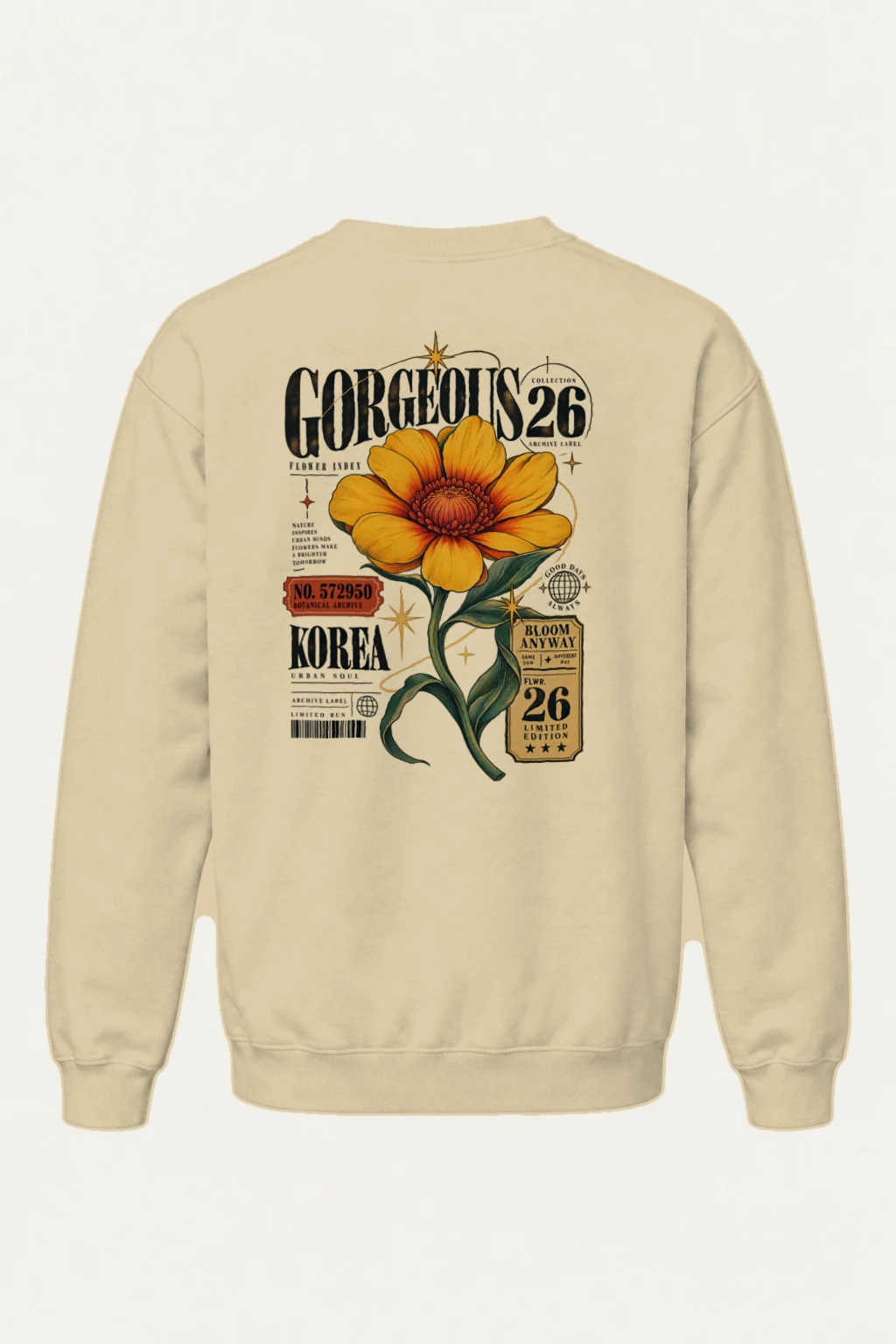 "Bloom Anyway Archive" Heavy Blend Unisex Crewneck Sweatshirt | Gildan 18000