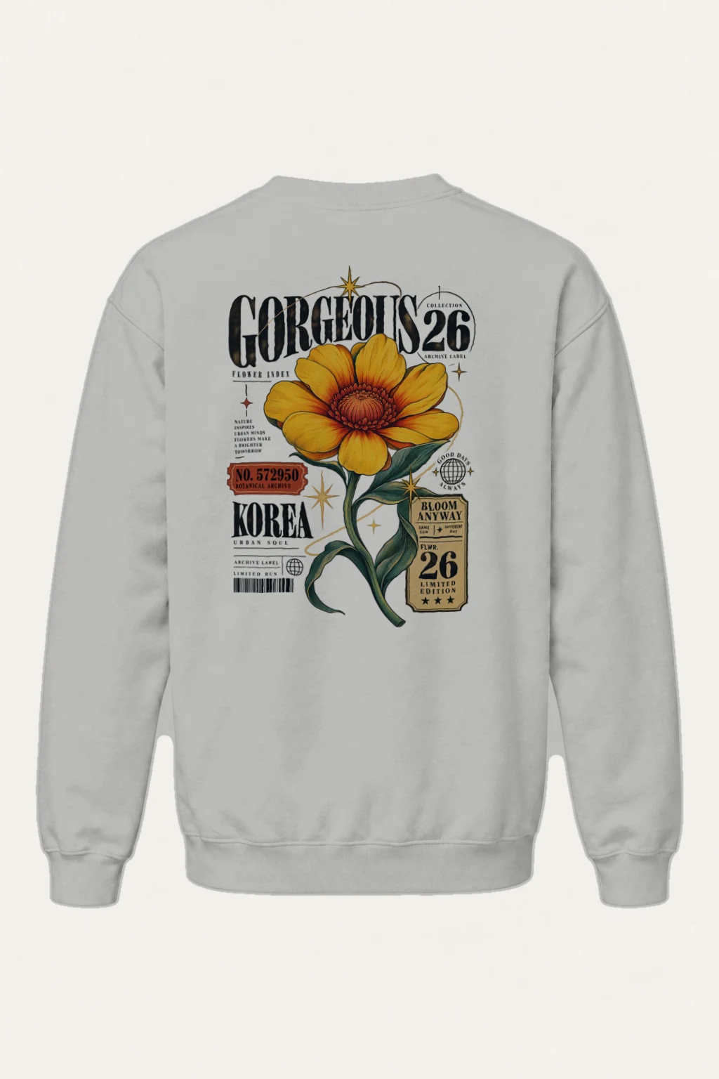 "Bloom Anyway Archive" Heavy Blend Unisex Crewneck Sweatshirt | Gildan 18000
