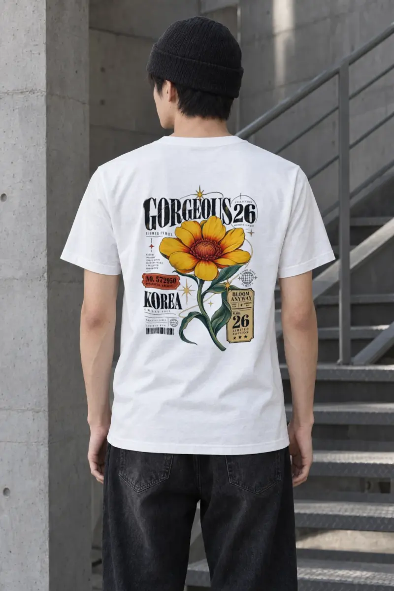 "Bloom Anyway" Heavyweight Unisex Crewneck T-shirt