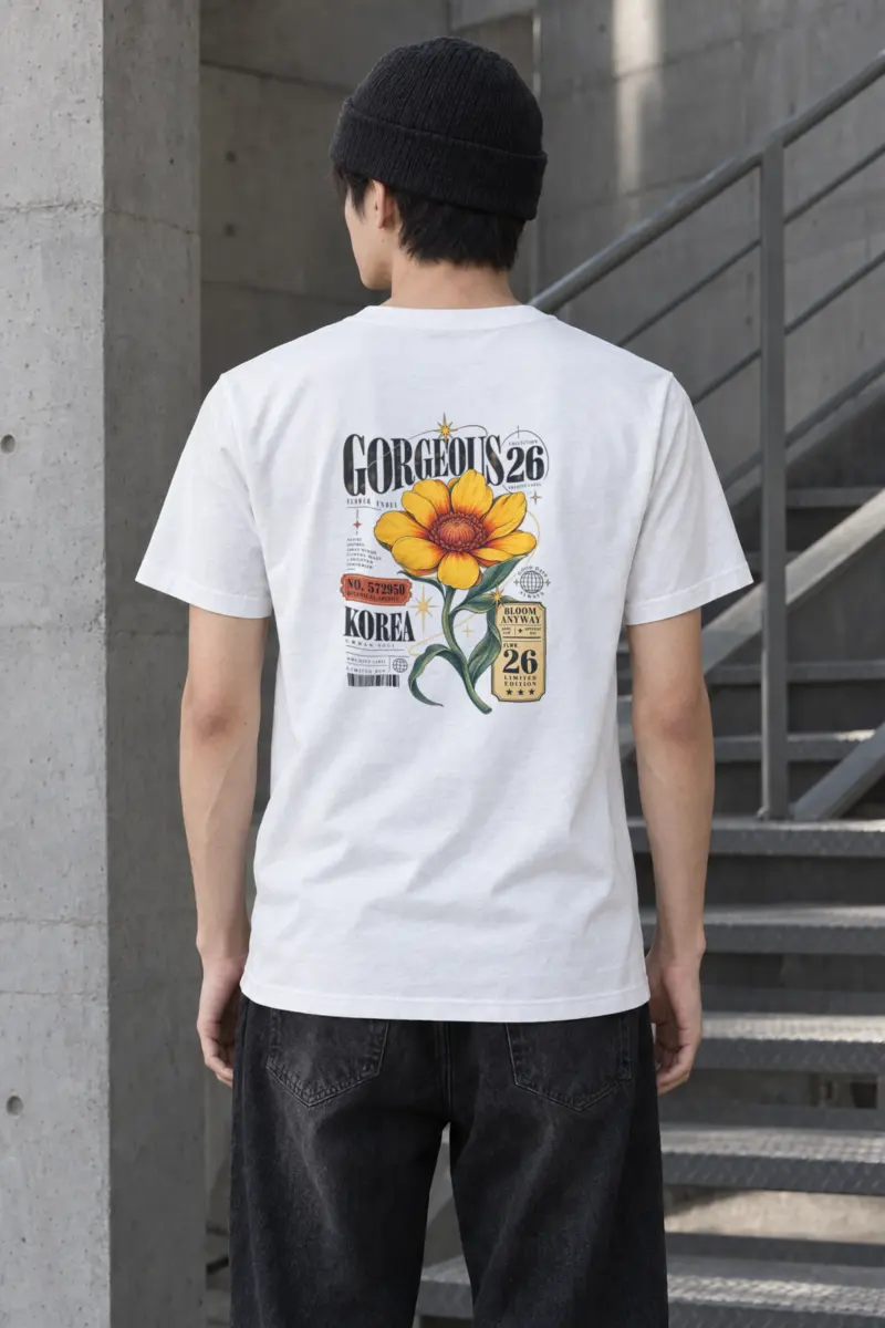 "Bloom Anyway" Heavyweight Unisex Crewneck T-shirt