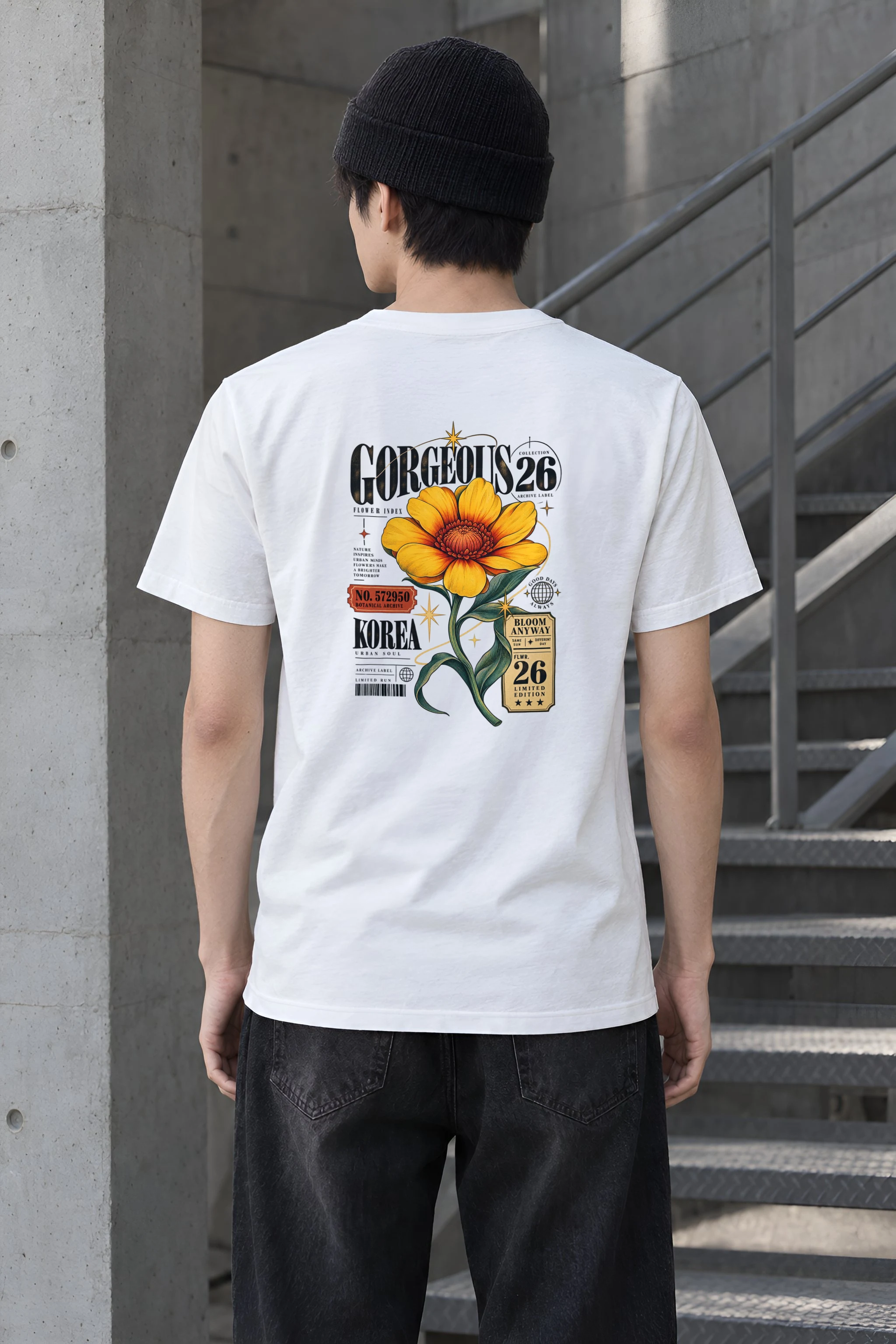 "Bloom Anyway" Heavyweight Unisex Crewneck T-shirt
