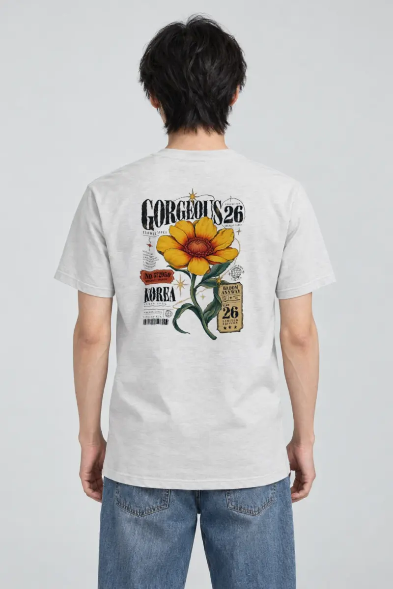 "Bloom Anyway" Heavyweight Unisex Crewneck T-shirt