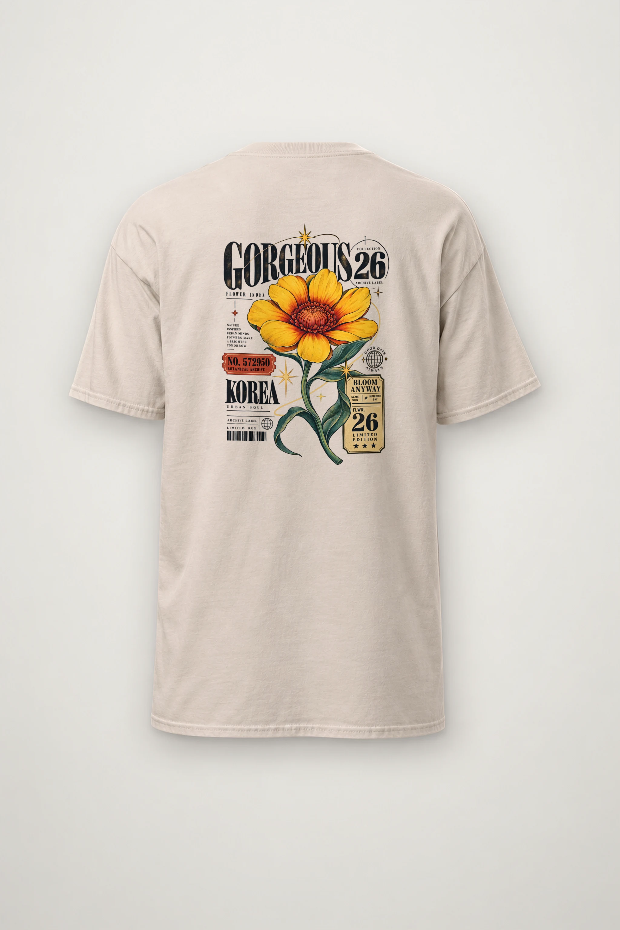 "Bloom Anyway" Heavyweight Unisex Crewneck T-shirt